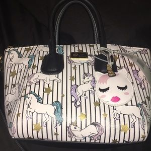 Betsey Johnson Unicorn print purse